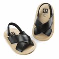 thumbnail image 1 of Baby Boys Roma Sandals Cross Hollow Out Soft Sole Summer Beach Shoes First Walkers, 1 of 4