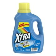 XTRA Plus OxiClean, Crystal Clean, 36 Loads Liquid Laundry Detergent, 56 Fl oz