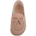 thumbnail image 2 of ABSOLUTE FOOTWEAR Womens Slip On Casual Leather Loafer Deck Boat Shoes Sandals - Mocha - US 8, 2 of 7
