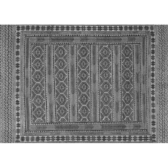 Ahgly Company Indoor Rectangle Southwestern Gray Country Area Rugs, 2' x 4'
