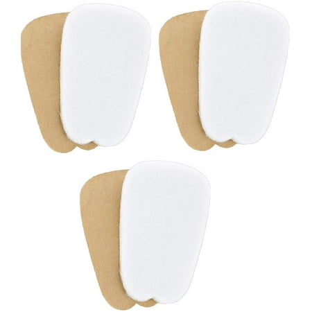 Lemrak 3 Pairs of Felt Tongue Pads Cushion for Shoes Extra Large