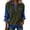 Green, variant on Women's Denim Trim Sherpa Top Collared Half Button Long Sleeve Casual Pullover