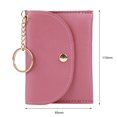 thumbnail image 4 of Bolsa Carteras de mujer con múltiples ranuras, llavero, tarjetero, monedero de cuero (rosa roja) Ehuebsd Para Estrenar, 4 of 9