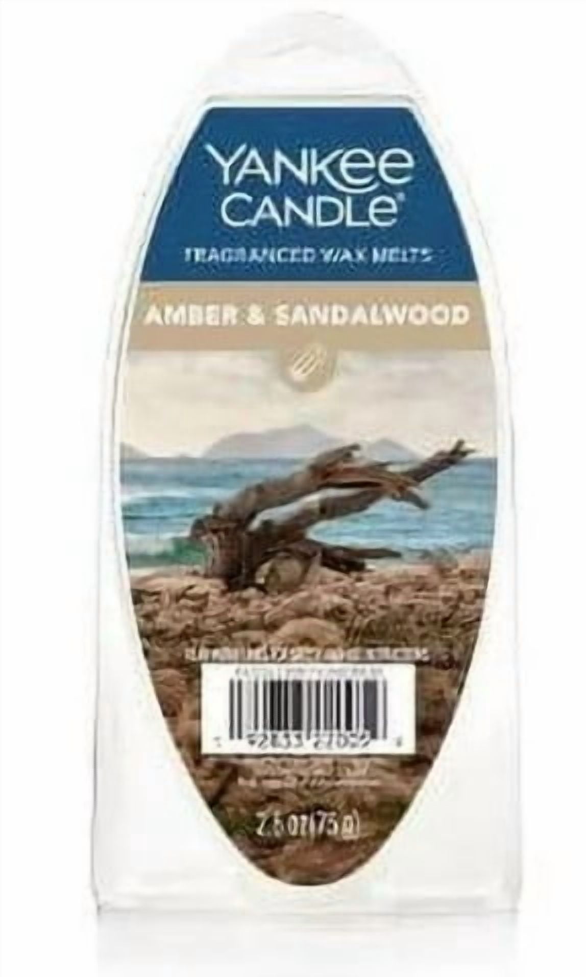 Yankee Candle Wax Melts Pack of 3 - Bahama Breeze Cliffside Sunrise and Amber Sandlewood