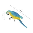 thumbnail image 2 of DEEPCRAFF Parrot Model Resin Blue 1Pcs 8.3x3.1x2.8in Balcony Decoration, 2 of 8