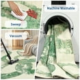 thumbnail image 5 of HOMERRY Kitchen Runner Rug 2' x 6' Washable Abstract Geometric Hallway Runner Carpet, Green, 5 of 6