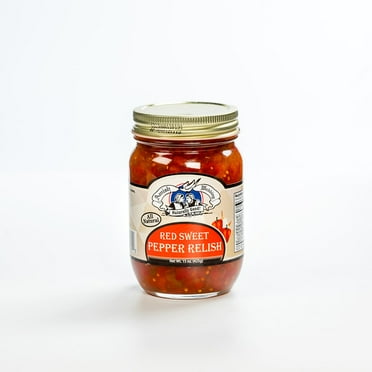 Troyer Cheese All-Natural Red Sweet Pepper Relish 15 Oz Jars Pack of 2