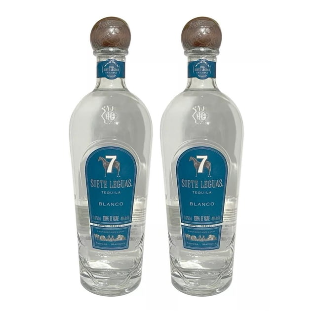 Duo Pack Tequila Siete Leguas Blanco Artesanal 1750 mL Tequila Blanco