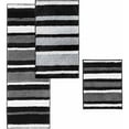 thumbnail image 2 of InterDesign Microfiber Stripes Bathroom Shower Rug, 34"x 21", 2 of 3