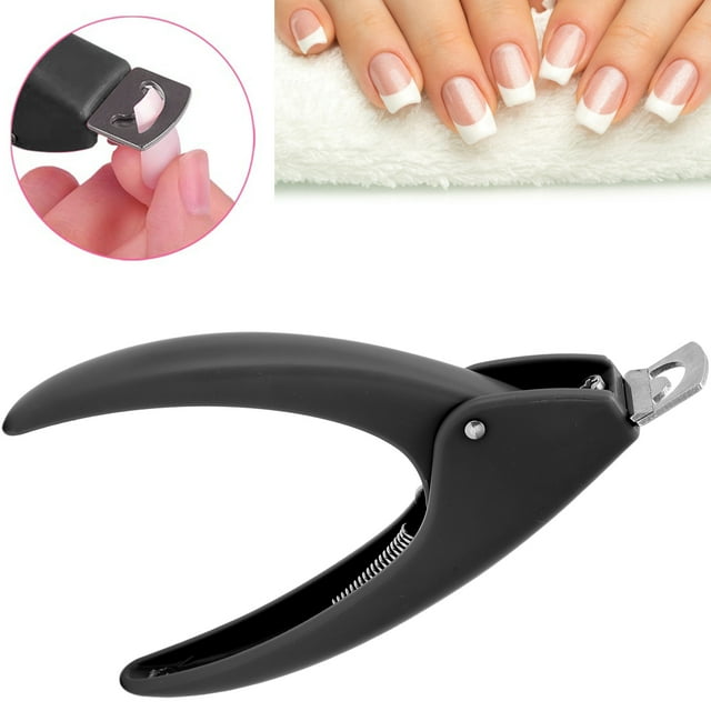Coupe-Ongles en Acier Inoxydable Acrylique, Coupe-Ongles pour Ongles Acryliques, Coupe-Ongles Réglable en Acier Inoxydable, Coupe-Ongles Prothétique Type U Faux Ongles Coupe-Ongles Artificiels