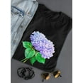 thumbnail image 3 of Two Violet Hydrangeas Flowers T-Shirt Women -Image by Shutterstock, Female XX-Large, 3 of 4