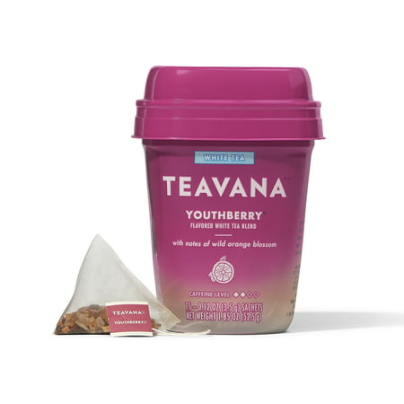 Teavana Youthberry Flavored White Tea Blend, Tea Bags, 15 (Best Way To Make Teavana Tea)