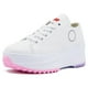 thumbnail image 3 of Tenis Chunky Plataforma Textil Mujer Moda Ligeros Blanco blanco 23.5, 3 of 5