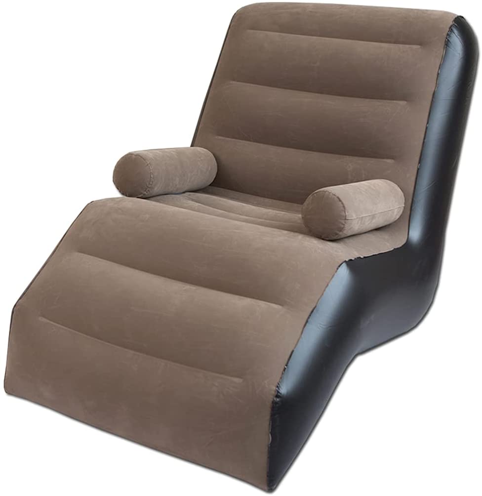 Inflatable Chaise Lounge, Flocking backrest Sofa Rocking Chair