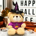 thumbnail image 6 of Halloween Teddy Bear Plush Doll with Hat, Cute Bear Stuffed Animal, Halloween Costume Edition, Soft Plush Toy for Kids and Collectors, 6 of 6