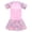 Pink, variant on Shadoumai Girls Swimsuit One Piece Size 8 Scalloped Tankini Set Quick Drying Color Block Bathing Suit Removable Chest Pad Swimwear with Cover Up Skirt