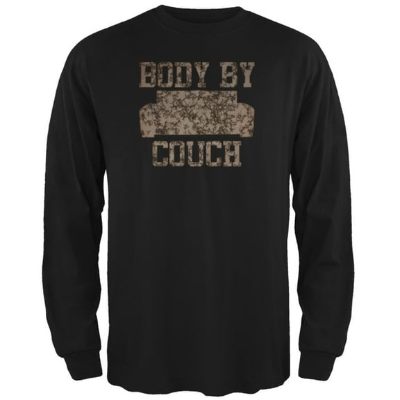 Body by Couch Black Adult Long Sleeve T-Shirt - Large