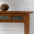 thumbnail image 5 of Leick Home 10059 Rustic Slate Tile Hall Console Sofa Table with Shelf, Rustic Oak, 5 of 15