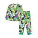 thumbnail image 1 of Fotbe Colorful Tie Dye Stained Glass Conjunto de Pijama de Manga Larga para Mujer con Estampado, Ropa de Dormir de 2 Piezas, Conjunto de Casa Suave y Cómodo con Bolsillos-XX-Large, 1 of 7