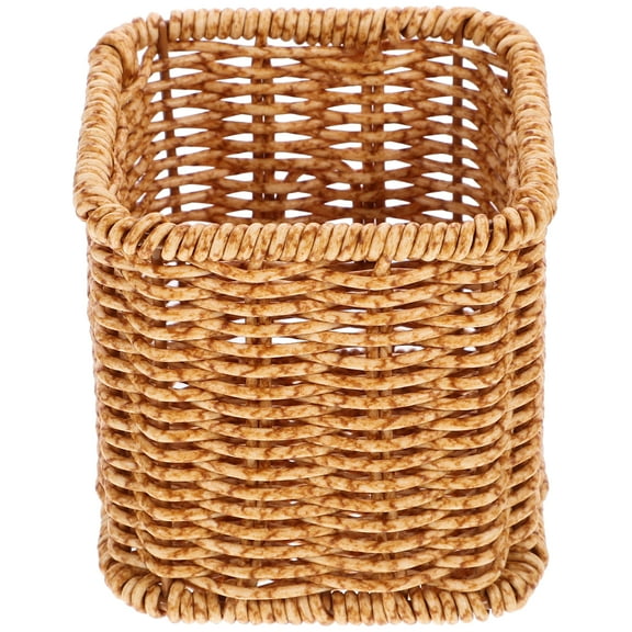 Pen Storage Bucket Portable Holder Cutlery Drawer Organiser Desk Organizer Office Khaki