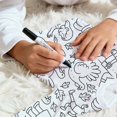 thumbnail image 6 of Letdown DIY Doodle Outfits Set Boys Girls Long Sleeve Crewneck Sweatshirt Tops Pants Cozy Cute Cartoon Character Loungewear Colouring Pajama Sets, 6 of 6