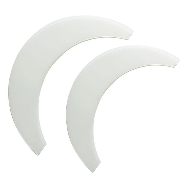 jifeng 2Pieces Transparent Moon Shaped Quilting Ruler Acrylic Templates Sewing Tool