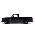 thumbnail image 5 of Jada 31604-1 1985 Chevrolet Silverado C-10 Pickup Truck Matt Black with Black Wheels Just Trucks 1 by 24 Diecast Model Car, 5 of 5