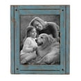thumbnail image 1 of Foreside Home & Garden Blue 8 x 10 inch Decorative Distressed Wood Picture Frame, 1 of 8