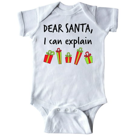 

Inktastic Dear Santa I Can Explain... Gift Baby Boy or Baby Girl Bodysuit