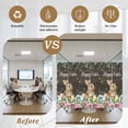thumbnail image 5 of Easter Window Privacy Film, Spring Watercolor Bunny Eggs Flower Leaf Wood Grain Static Cling UV Sun Blocking Tint Film Heat Control Windows Films for Bedroom Bathroom, Window Stickers 29.5"x78.7", 5 of 7