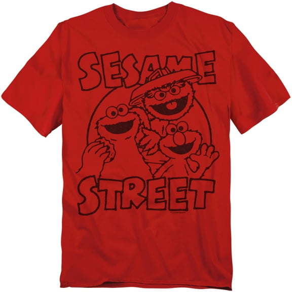 Sesame Street T-Shirt Group Crunch Unisex Graphic Tee For Men & Women