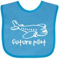 thumbnail image 3 of Inktastic Future Pilot Airplane Doodle Plane Boys or Girls Baby Bib, 3 of 4