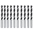 thumbnail image 3 of Brad Point Drill Bit Set 1/8 Inch 10Pcs Spur Point Stubby Woodworking Drill Bits, 3 of 4
