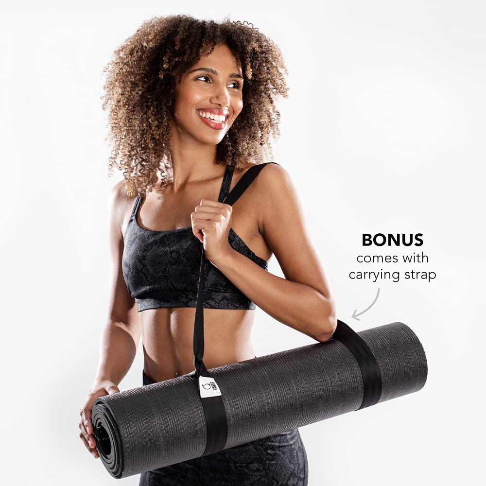 Sweet Sweat Yoga Mat - W/ Yoga Mat Carrier Strap (72"L x 24"W)
