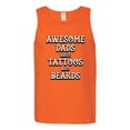 thumbnail image 2 of Wild Bobby, Awesome Dads Tattoos and Beards, Father's Day, Men Graphic Tank Top, Orange, 3X-Large, 2 of 3