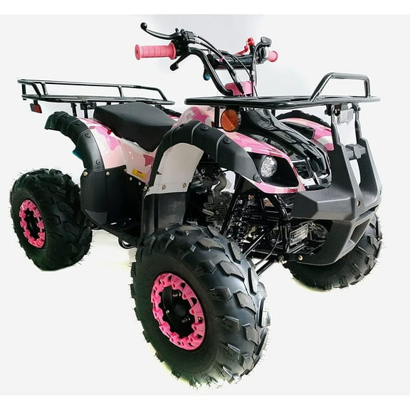 New HHH 125cc ATV Four Wheeler Quad- PINK Camo