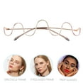 thumbnail image 2 of 1 Pair Spectacle Frame Decorative Glasses Eyeglasses Frame Photography Glasses, 2 of 8