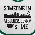 thumbnail image 4 of Inktastic Albuquerque New Mexico Someone Loves Me Skyline Boys or Girls Baby Bib, 4 of 4