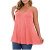 thumbnail image 7 of Posijego Plus Size Tank Tops for Women Camisoles Summer V Neck Sleeveless T-Shirts Beach Vacation Tunic Tank Shirts, 7 of 7