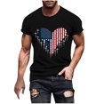 thumbnail image 2 of Jjayotai Mens 4th of July Shirts, Men's & Big Men's Graphic T-Shirt, Summer Short Sleeve Crew Neck Tops, Graphic Tees Men, 2 of 5