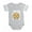 Heather Gray, variant on CafePress - Cute Element Fluorine F - Cute Infant Baby Football Bodysuit