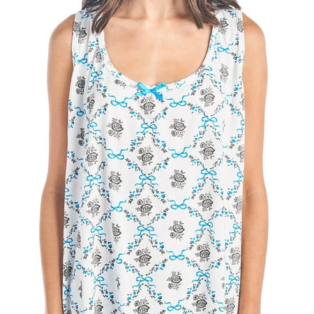 

Casual Nights Women s Poly Cotton Sleeveless Nightgown Chemise