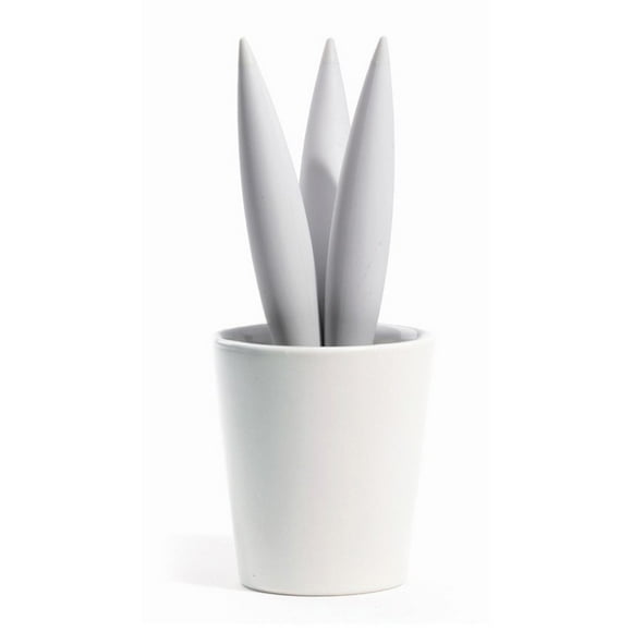 Legnoart - Cereus Trivet with porcelain bowl - White