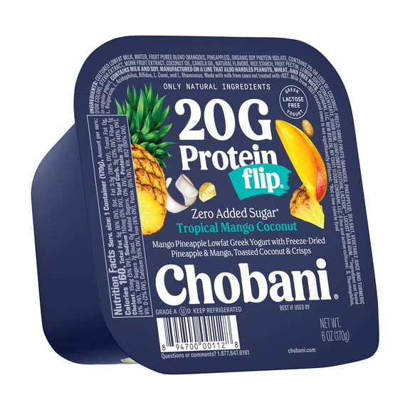 Chobani Flip 20G Protein Low-Fat Greek Yogurt Mango Pineapple 6oz