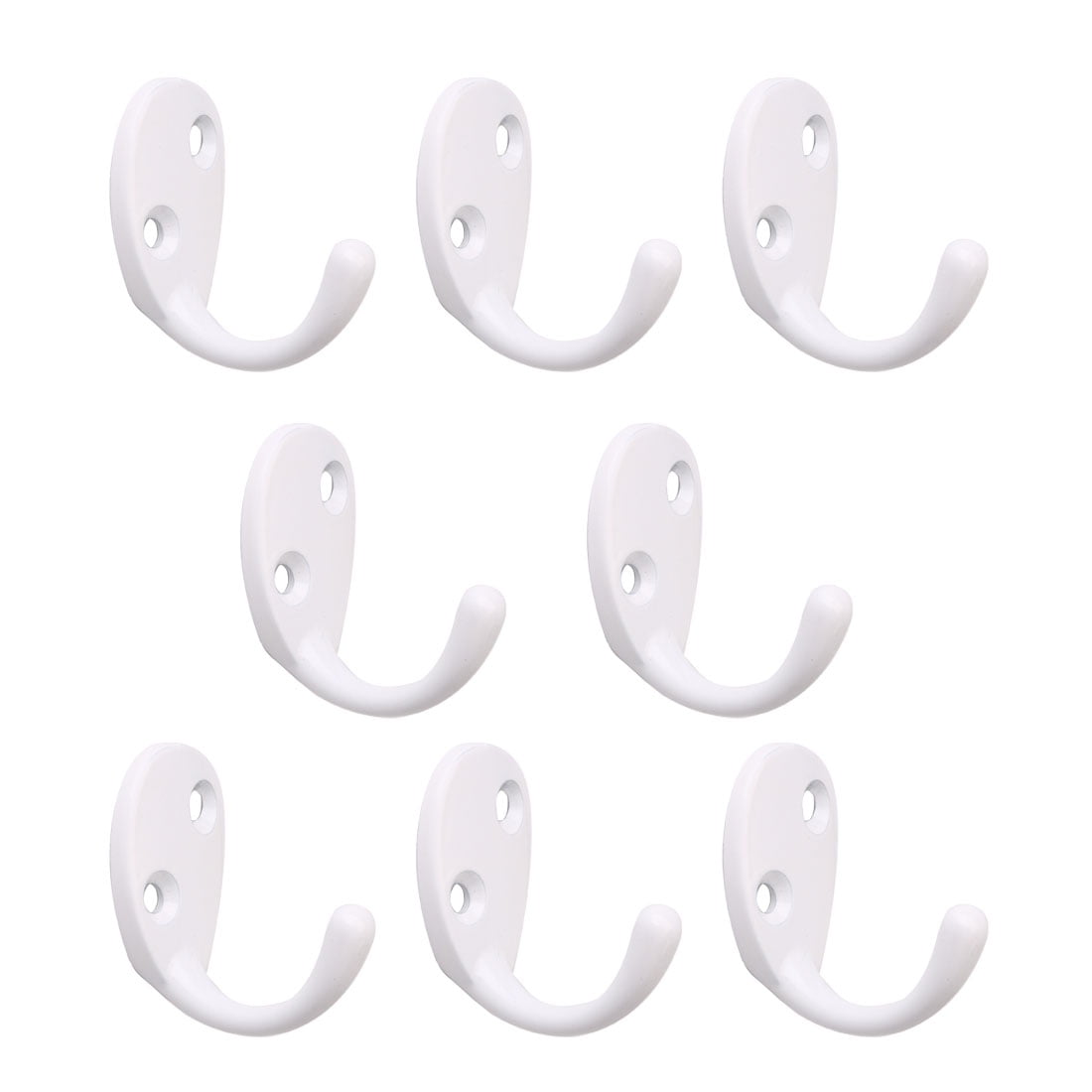 8pcs Wall Hooks Stainless Steel Hook Coat Bag Wall Mouth Hanger w