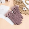 thumbnail image 5 of qolati Gloves for Women Winter Fleece Warm Driving Gloves Soft Touchscreen Texting Windproof Gloves Cold Weather Knitted Thermal Elastic Mittens, 5 of 5