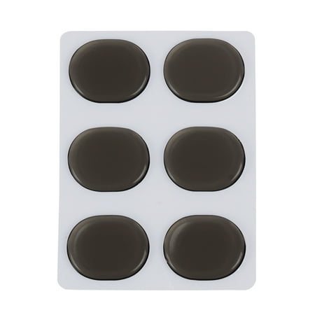 Bass Drum Muffle - 6pcs/set Drum Damper Gel Pads Snare Tom Drum Muffler Mute Coffee Color