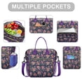 thumbnail image 2 of Pioneer Flower Floral Print Pattern Womens Lunch Box for Work,Insulated Large Lunch Bag for Tween and Teen,Loncheras Para Mujer,Leakproof Adult Lunch Bag for Work,Beach,Travel,Picnic,Camping, 2 of 7