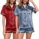 thumbnail image 1 of MKLEKYY Pijama Corto Para Mujer, Conjunto De 4 Piezas, Pijama De Talla Grande, Informal, Con Tirantes De Encaje, Para El Hogar, 1 of 3