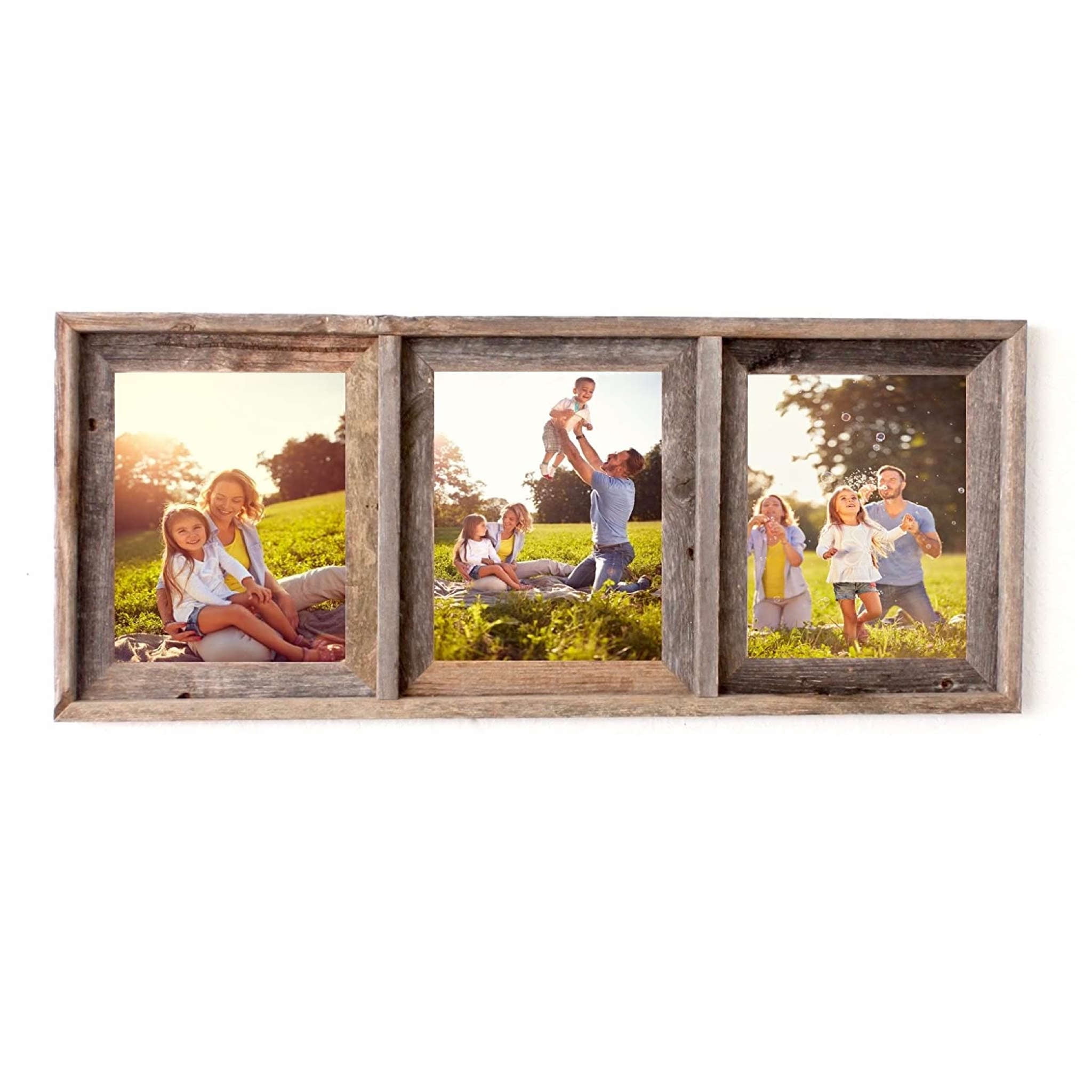 BarnwoodUSA Signature Collage Frame 100% Up-Cycled Genuine Reclaimed Wood 